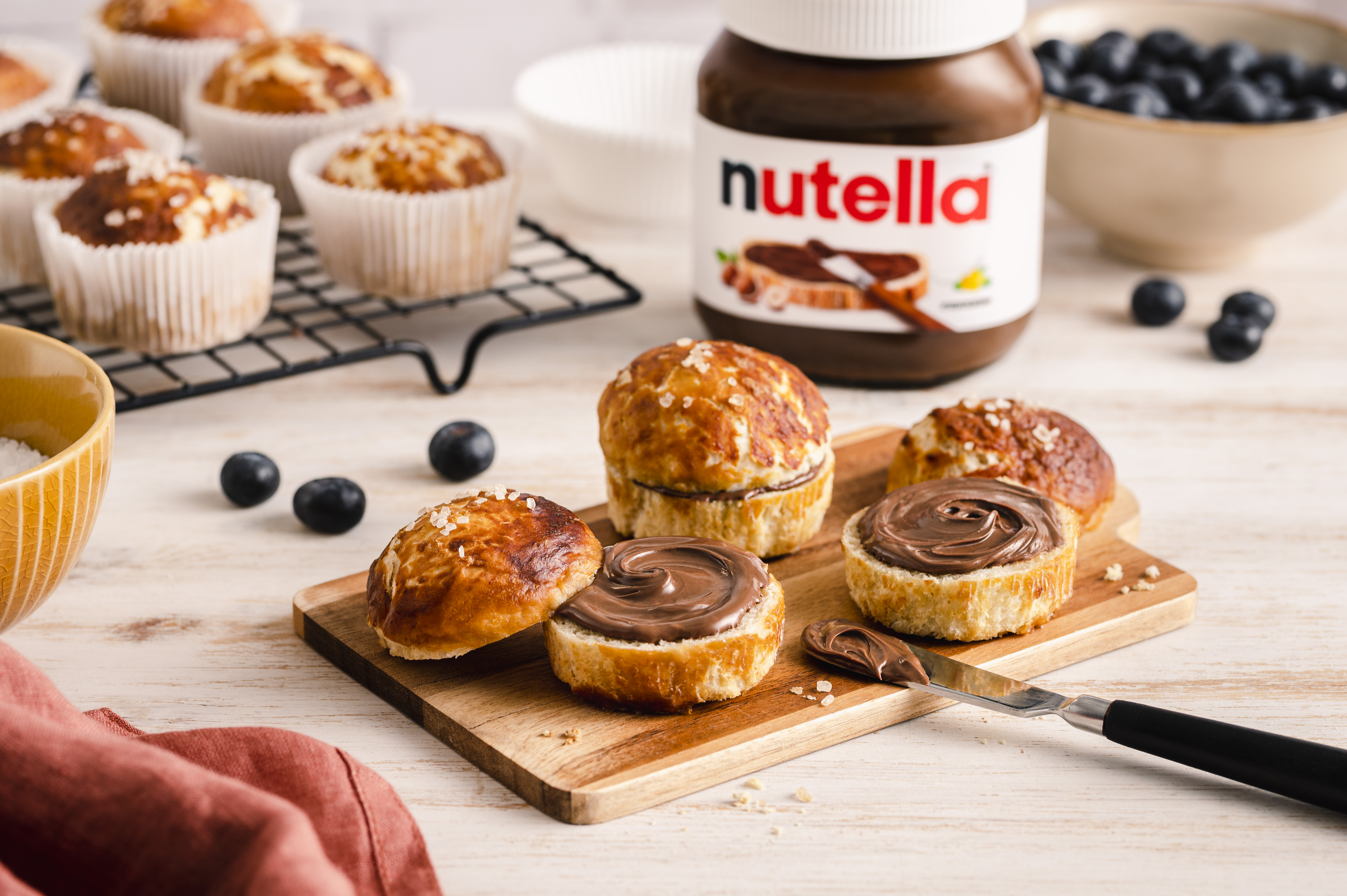 Laugenbrötchen-Muffins mit nutella® | Herzhaftes Rezept