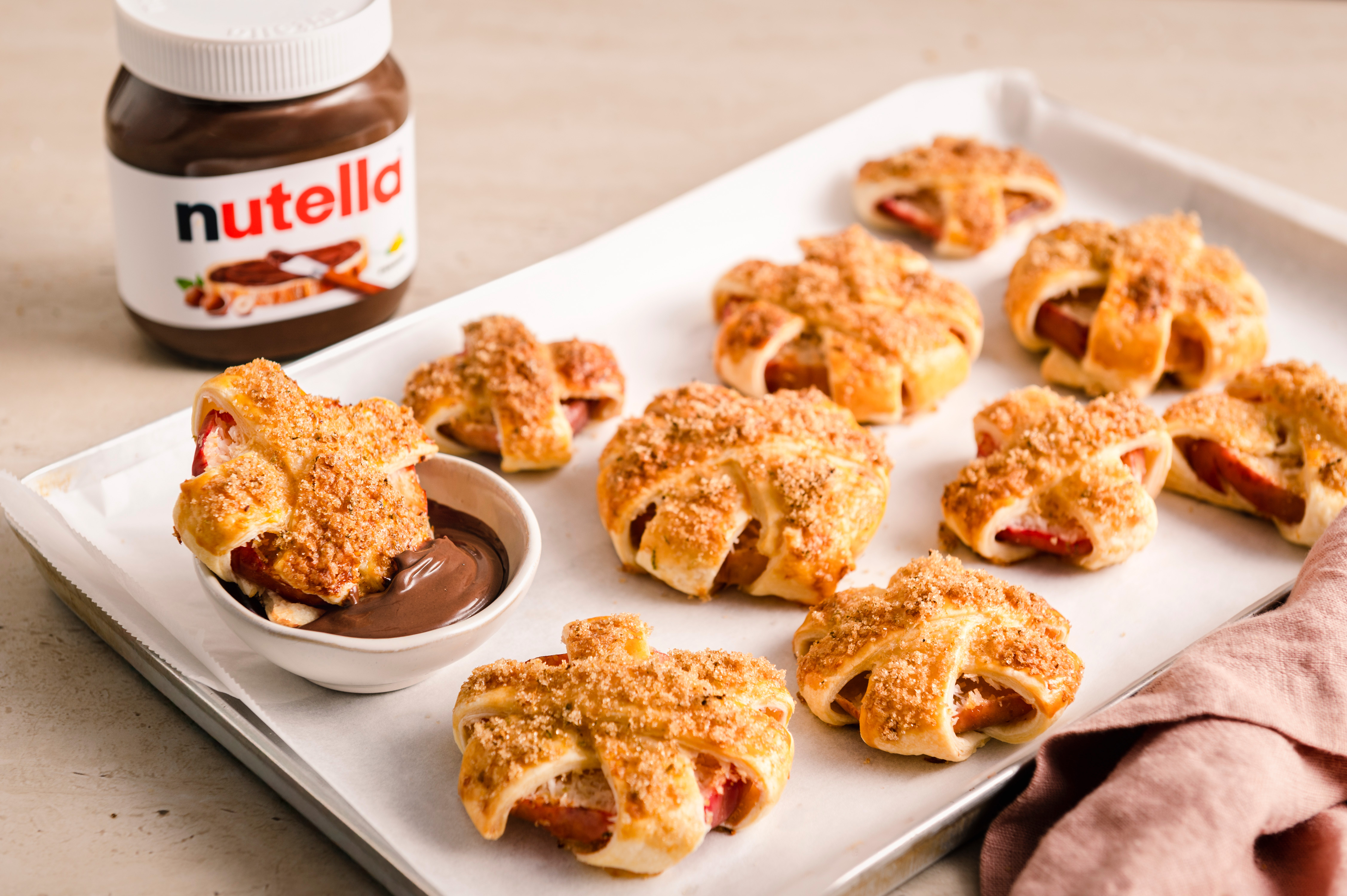 Süße Apfelringe mit Blätterteig & nutella® | Sommerrezept
