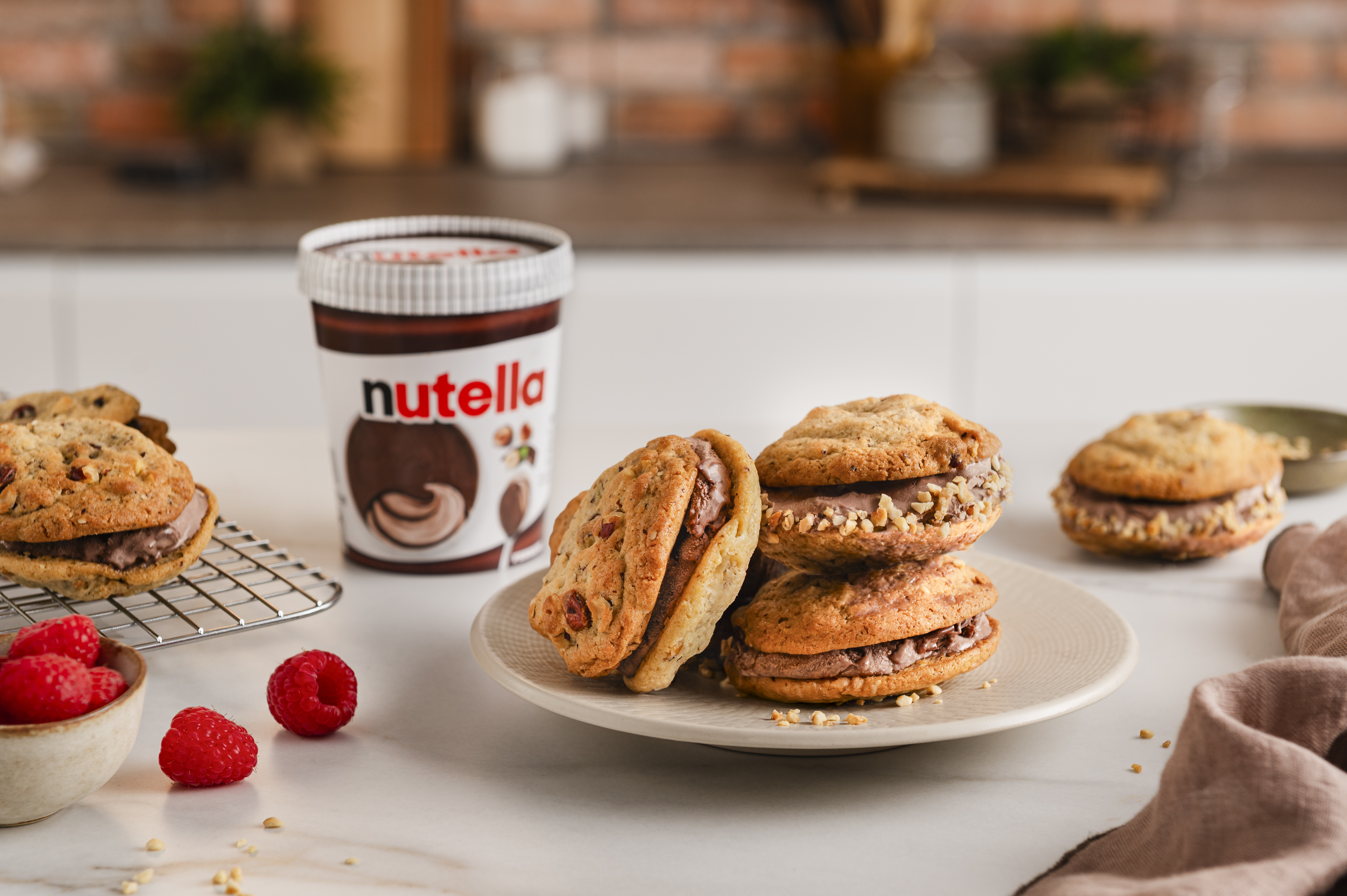 Cookie Eis Sandwiches mit nutella® – Sommer Dessert