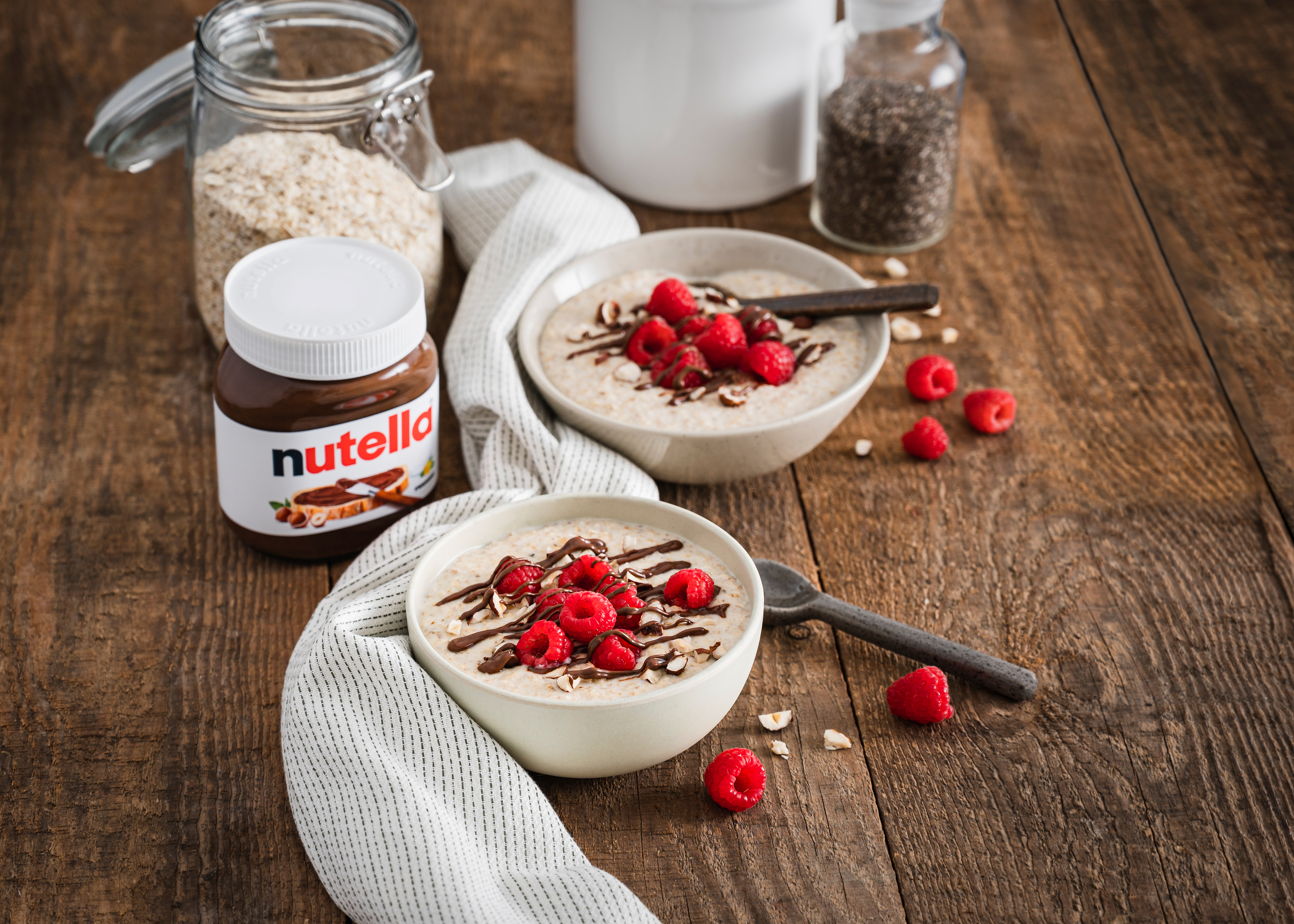 Haferbrei mit Früchten & nutella® – Cremiges Frühstück