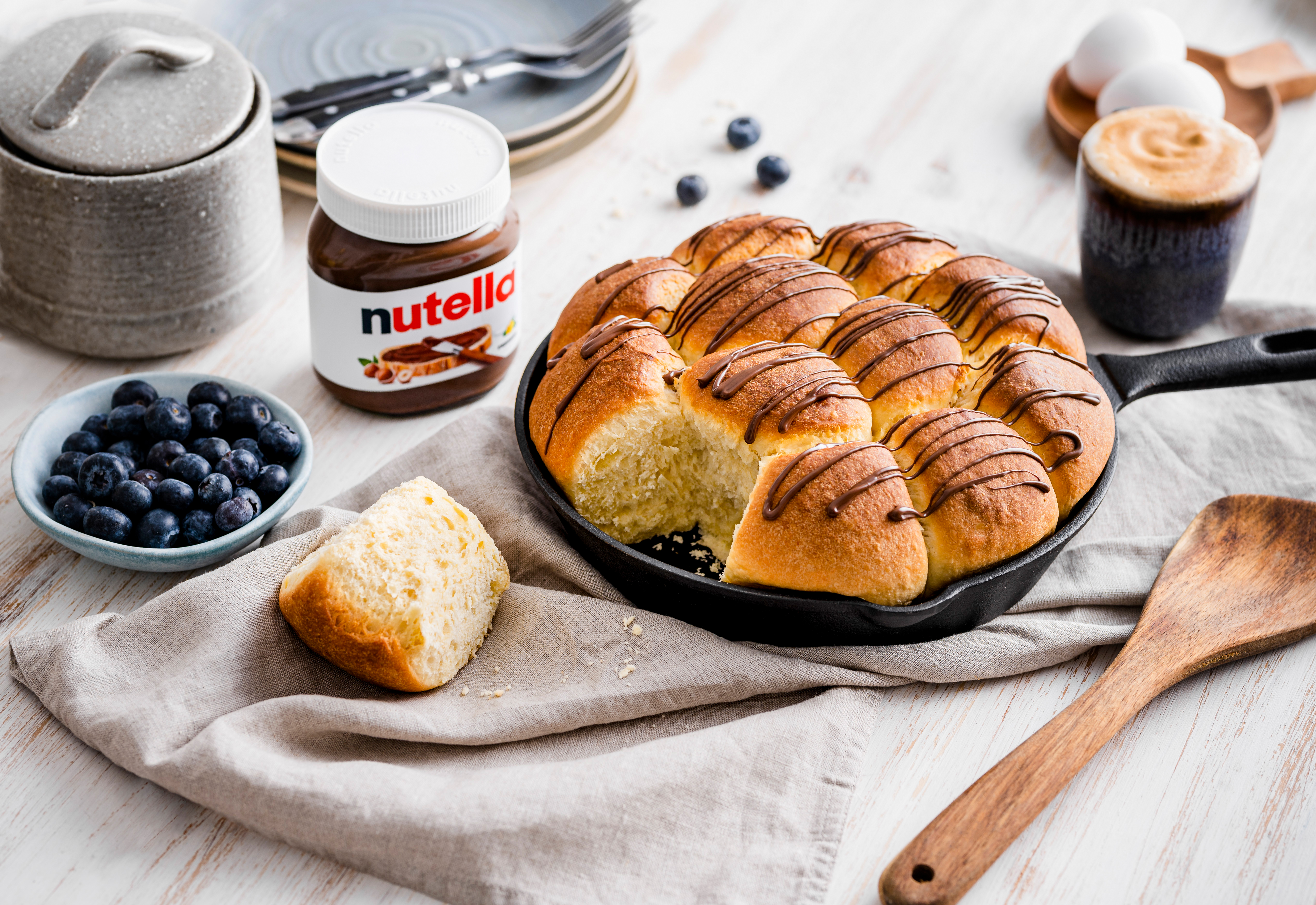 Röggelchen mit nutella® – Frische Brötchen Rezept