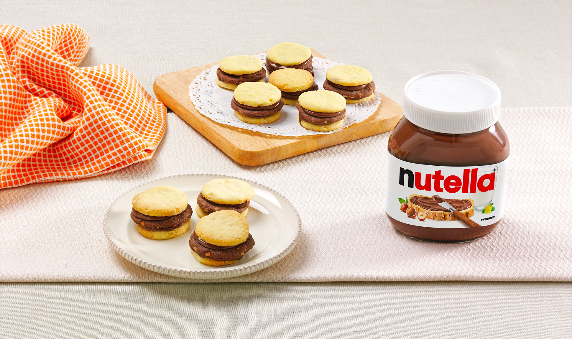 2 Renkli Nutella®'lı Kurabiye