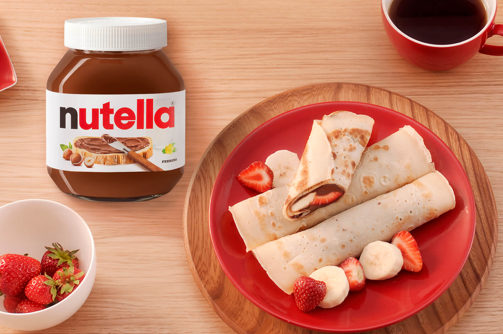 Nutella®'lı rulo krepler