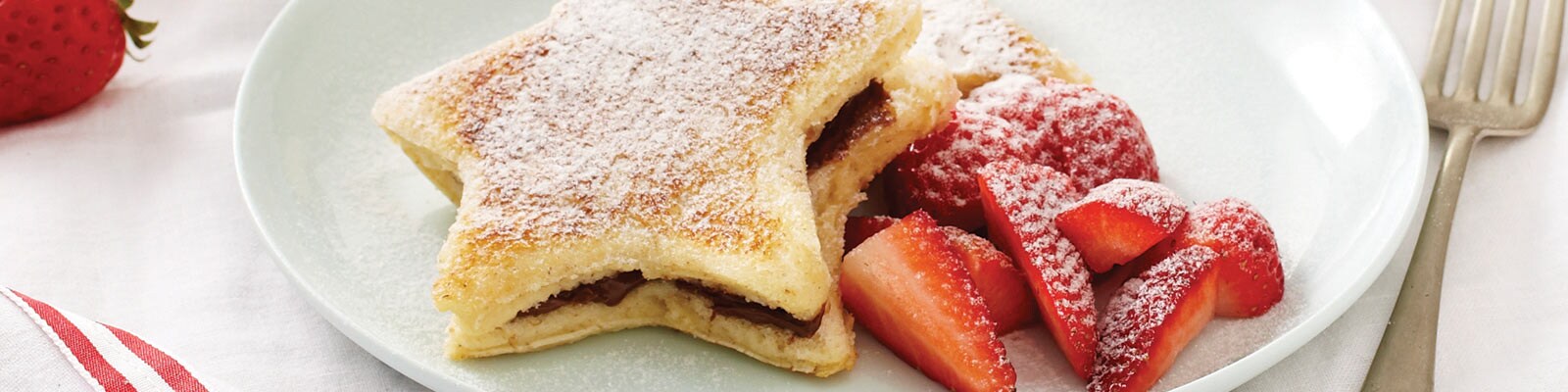 French Toast Stars with Nutella® hazelnut spread