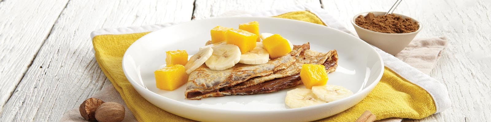 Banana Crepe with Nutella® and Mango