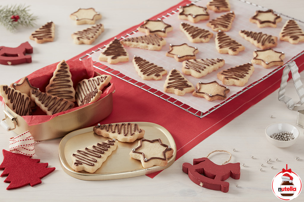 Christmas Shortbread Cookies with Nutella® | Holiday Recipes