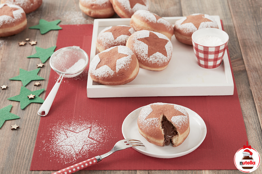 Christmas Doughnuts with Nutella® | Holiday Recipes