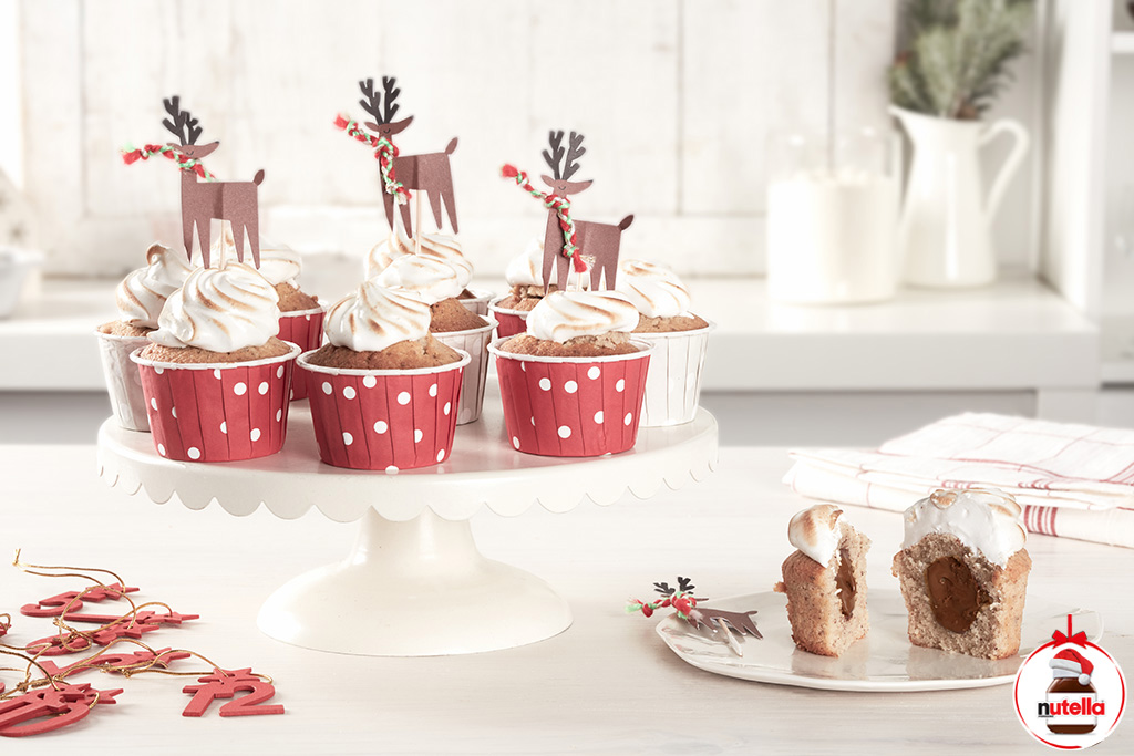 Christmas Hazelnut Cupcakes with Nutella® | Holiday Recipes
