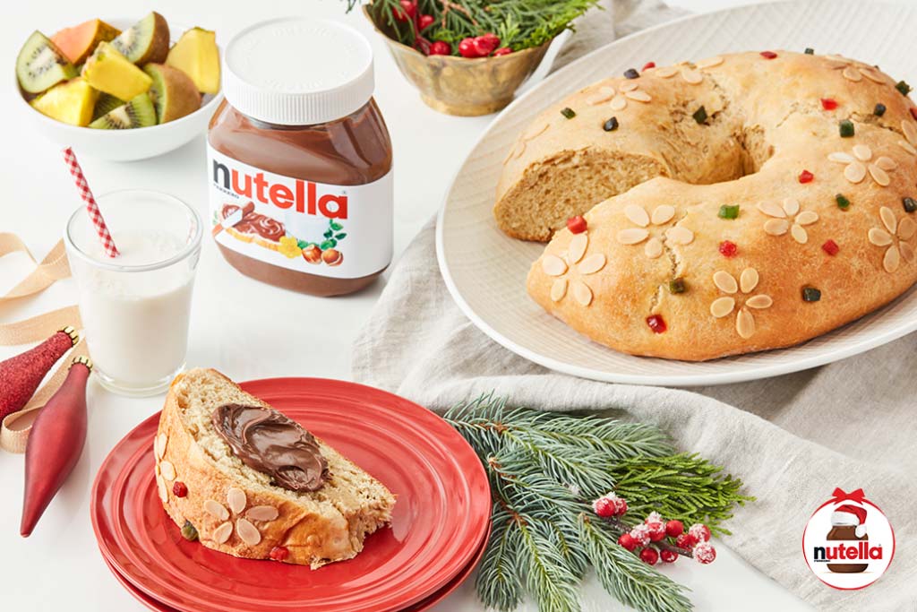 Christmas Kings Day Bread with Nutella® | Holiday Recipes