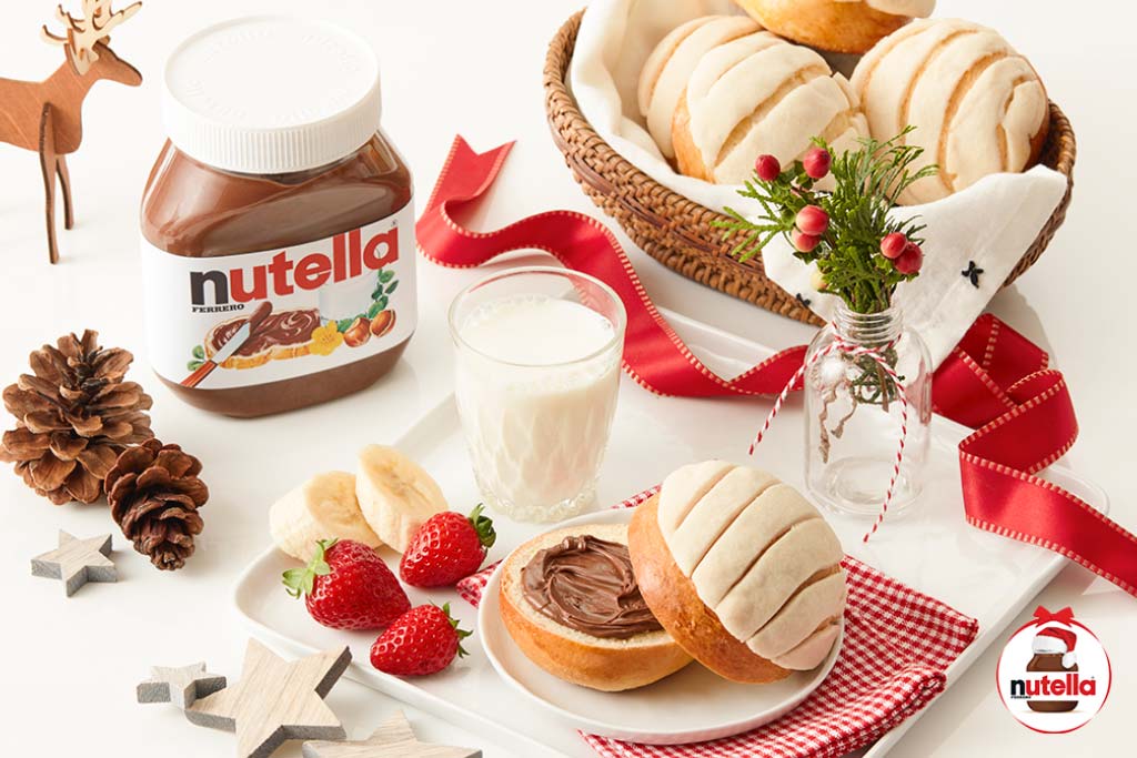 Christmas Mexican Conchas with Nutella® | Holiday Recipes