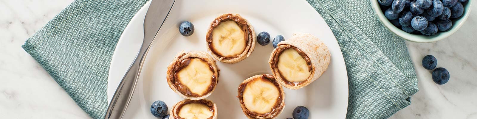 Banana Tortilla Bites with Nutella®