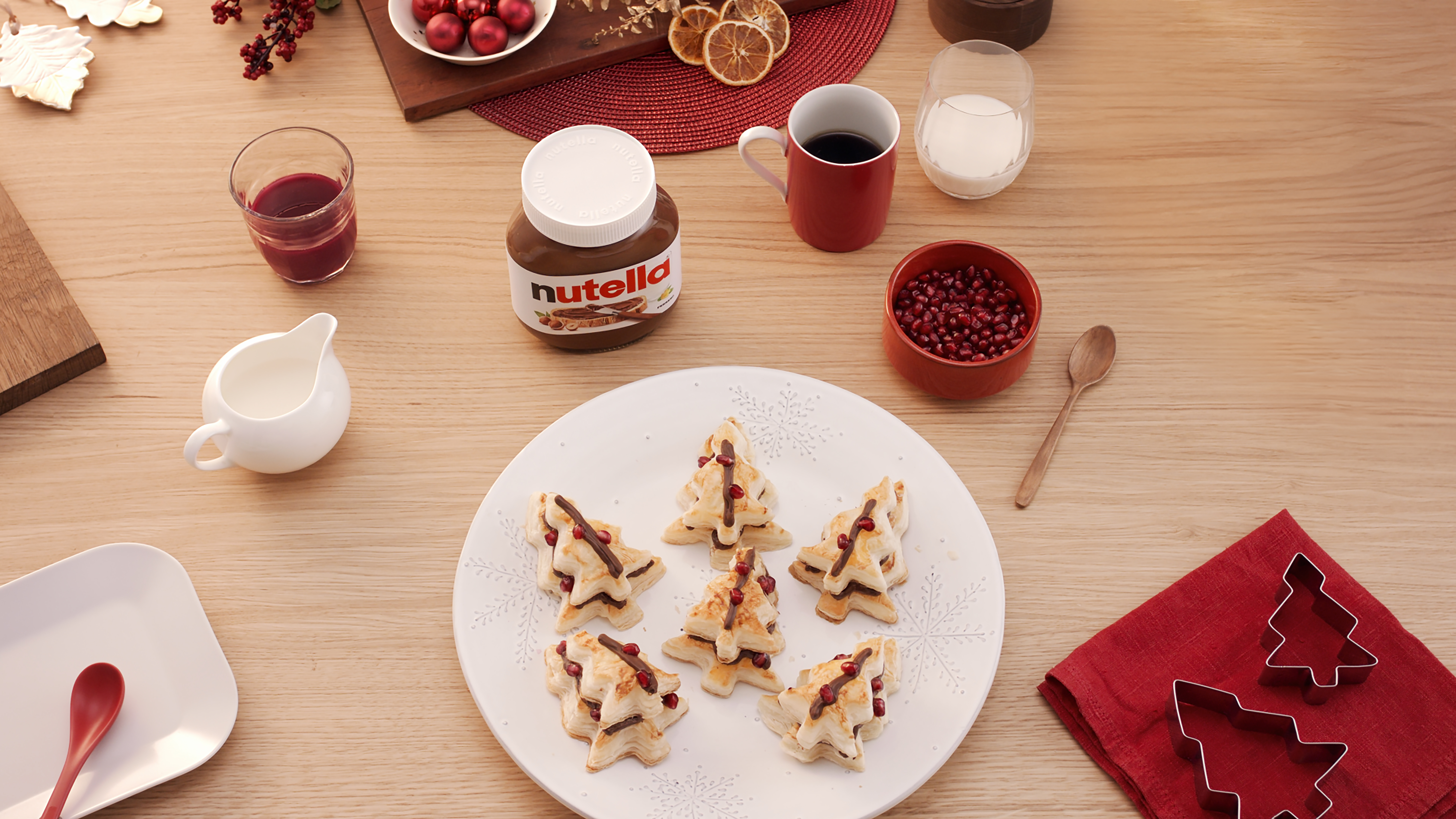Mini Christmas Puff Pastry Tree with Nutella® | Holiday Recipes